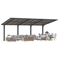 AECOJOY 20' x 10' Outdoo Gazebo for Patio, Large 10x20 Pergola Carport
