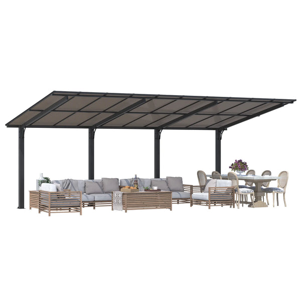 AECOJOY 20' x 10' Outdoo Gazebo for Patio, Large 10x20 Pergola Carport