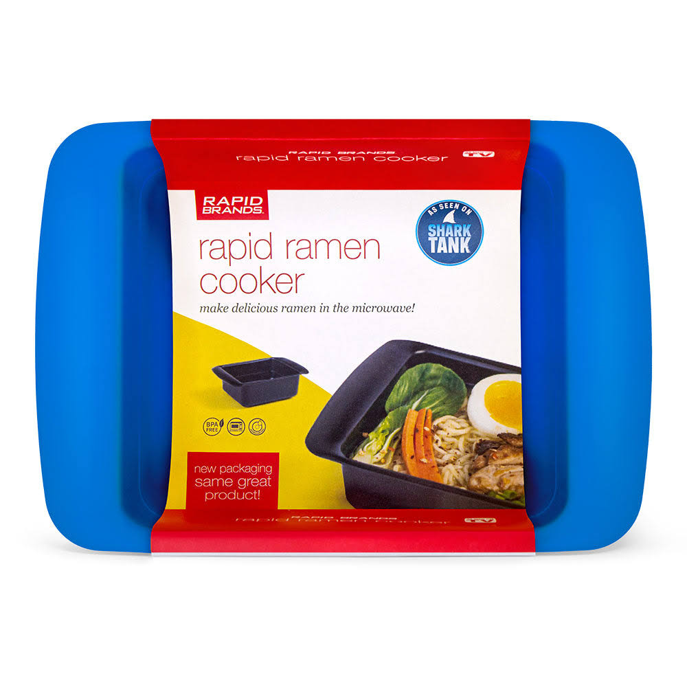 Rapid Ramen Cooker Microwavable Cookware for Instant Ramen BPA Free and Dishwasher Safe Perfect for Dorm, Small Kitchen or Office Blue