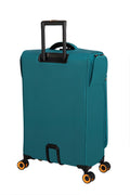 It Luggage Simultaneous 27" Softside Checked 8 Wheel Expandable Spinner Luggage, Harbour Blue