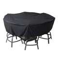 Agio Nicolet 7 - Piece Fire Outdoor Patio High Dining Set