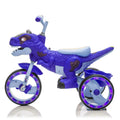Xuanlur Kids Ride on Dinosaur Tricycle, Toddlers Kid Trike with Wide Flash Wheels, Anti - Slip Pedals, Rear Basket, Music & LED Lights, Toddler Bike Toys Gift for 3 - 6 Year Old Boys & Girls (Green)