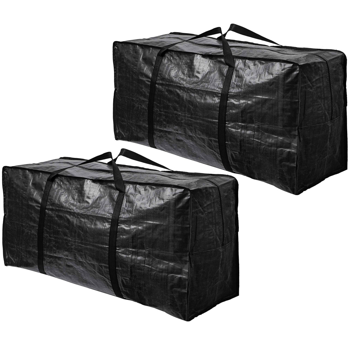 BAG-THAT! 2 Pack XXL Moving Bags, Jumbo Extra Large Heavy Duty Stronger Handles Wrap Around Storage Bags Moving Totes Storage Totes Zippered