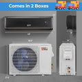 22,000 BTU Wifi Enabled Mini Split Air Conditioner and Heater, 21 SEER2 208-230V Inverter Split AC Unit with Heat Pump