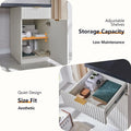 60-Inch Contemporary Executive Desk - Wooden Home Office & Fluted Computer Desk