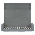 Queen Murphy Bed with Sofa - 2-in-1 Design, Storage Solutions & Dual-Piston Mechanism