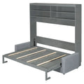 Queen Murphy Bed with Sofa - 2-in-1 Design, Storage Solutions & Dual-Piston Mechanism