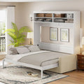Queen Murphy Bed with Sofa - 2-in-1 Design, Storage Solutions & Dual-Piston Mechanism