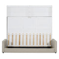 Queen Murphy Bed with Sofa - 2-in-1 Design, Storage Solutions & Dual-Piston Mechanism