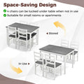 Costway 5-Piece Solid Wood Dining Set for Kitchen