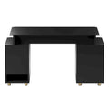 Contemporary Executive Floating Desk with 3 Drawers and Stylish Work Surface