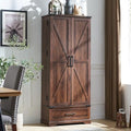 72-Inch Tall Farmhouse Kitchen Pantry Cabinet - Stylish Storage Cupboard