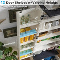 72-Inch Tall Farmhouse Kitchen Pantry Cabinet - Stylish Storage Cupboard