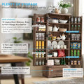 72-Inch Tall Farmhouse Kitchen Pantry Cabinet - Stylish Storage Cupboard