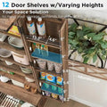 72-Inch Tall Farmhouse Kitchen Pantry Cabinet - Stylish Storage Cupboard