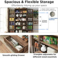 72-Inch Tall Farmhouse Kitchen Pantry Cabinet - Stylish Storage Cupboard
