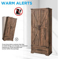 72-Inch Tall Farmhouse Kitchen Pantry Cabinet - Stylish Storage Cupboard
