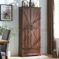 72-Inch Tall Farmhouse Kitchen Pantry Cabinet - Stylish Storage Cupboard