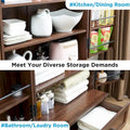 72-Inch Tall Farmhouse Kitchen Pantry Cabinet - Stylish Storage Cupboard