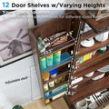 72-Inch Tall Farmhouse Kitchen Pantry Cabinet - Stylish Storage Cupboard