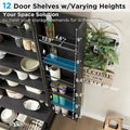72-Inch Tall Farmhouse Kitchen Pantry Cabinet - Stylish Storage Cupboard