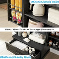72-Inch Tall Farmhouse Kitchen Pantry Cabinet - Stylish Storage Cupboard