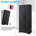 72-Inch Tall Farmhouse Kitchen Pantry Cabinet - Stylish Storage Cupboard