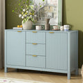 Buffet Sideboard Featuring 3 Adjustable Shelves, 3 Drawers, and Soft-Close Doors