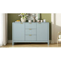 Buffet Sideboard Featuring 3 Adjustable Shelves, 3 Drawers, and Soft-Close Doors