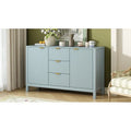 Buffet Sideboard Featuring 3 Adjustable Shelves, 3 Drawers, and Soft-Close Doors