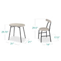 Best Choice Products 3 - Piece Modern Oval Dining Table Set, Small Kitchen Dinette W/ 2 Chairs - Black/Black