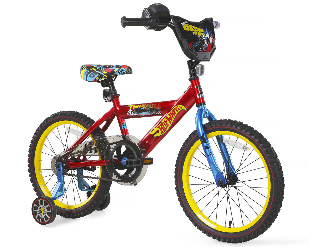 Dynacraft Hot Wheels 18 - Inch Boys BMX Bike for Age 6 - 9 Years