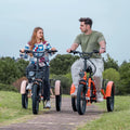 ABORON 3.0 Fat Tire Electric Trike for Senior Foldable E - Bike, 500W Motorized Tricycle Adult 20" Folding 3 Wheel Electric Commute Bike Trike W/48V Battery and Storage Baskets