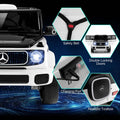 12V 4WD Kids Ride On Car, Licensed Mercedes-Benz EQG Battery Powered Electric Vehicle with Remote Control & Music
