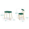 Best Choice Products 3 - Piece Modern Oval Dining Table Set, Small Kitchen Dinette W/ 2 Chairs - Black/Black