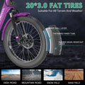 ABORON 3.0 Fat Tire Electric Trike for Senior Foldable E - Bike, 500W Motorized Tricycle Adult 20" Folding 3 Wheel Electric Commute Bike Trike W/48V Battery and Storage Baskets