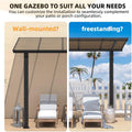 AECOJOY 20' x 10' Outdoo Gazebo for Patio, Large 10x20 Pergola Carport