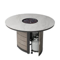 Agio Nicolet 7 - Piece Fire Outdoor Patio High Dining Set