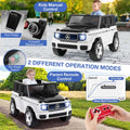 12V 4WD Kids Ride On Car, Licensed Mercedes-Benz EQG Battery Powered Electric Vehicle with Remote Control & Music