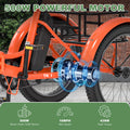 ABORON 3.0 Fat Tire Electric Trike for Senior Foldable E - Bike, 500W Motorized Tricycle Adult 20" Folding 3 Wheel Electric Commute Bike Trike W/48V Battery and Storage Baskets