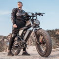 Ridstar Electric Bike for Adults, Peak 1500W 30MPH, 48V 15.6ah Electric Bicycle, Full Suspension Mountain Bike UL2849