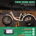 ABORON 3.0 Fat Tire Electric Trike for Senior Foldable E - Bike, 500W Motorized Tricycle Adult 20" Folding 3 Wheel Electric Commute Bike Trike W/48V Battery and Storage Baskets