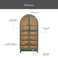 Better Homes & Gardens Juliet Arch Accent Cabinet, Black Finish