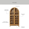 Better Homes & Gardens Juliet Arch Accent Cabinet, Black Finish