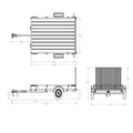 Karavan 5 ft. x 8 ft. Wood Floor Utility Trailer w Sliding Rail System