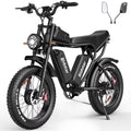 Ridstar Electric Bike for Adults, Peak 1500W 30MPH, 48V 15.6ah Electric Bicycle, Full Suspension Mountain Bike UL2849