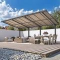 AECOJOY 20' x 10' Outdoo Gazebo for Patio, Large 10x20 Pergola Carport