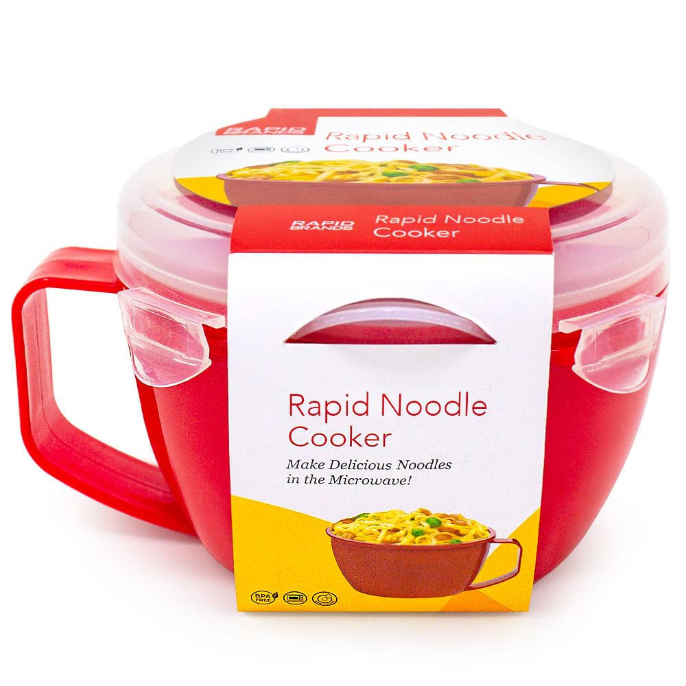 Rapid Cup Noodle/Soup Bowl | Microwave Soup & Noodles in Minutes | Perfect for Dorm Small Kitchen or Office | Dishwasher-Safe Microwaveable &