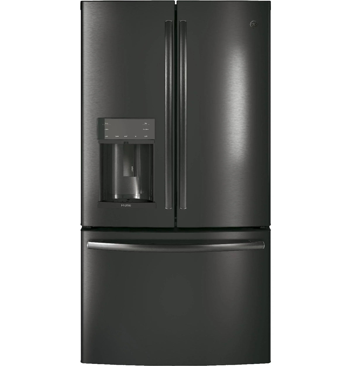 Appliances PFE28KBLTS 36 Inch French Door Refrigerator Black Stainless Steel