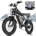 Ridstar Electric Bike for Adults Q20, 1200W 30MPH, 48V 15.6ah Electric Bicycle, 7 Speed Full Suspension Mountain Bike UL2849